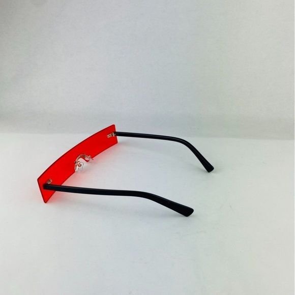 COPY - rimless slim fashion sunglasses black sunglasses - Picture 3 of 3